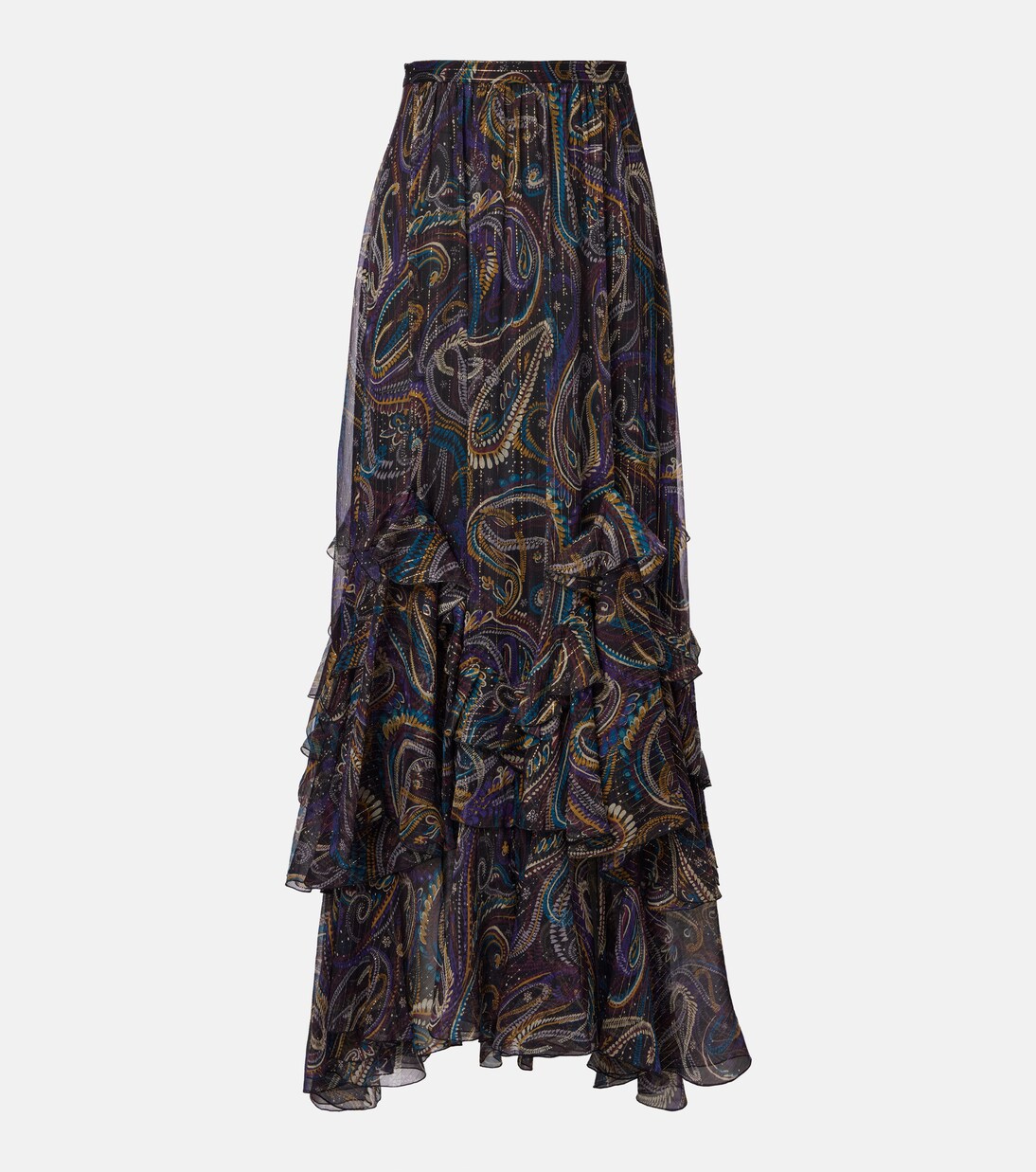 Falda larga en mezcla de seda | Etro