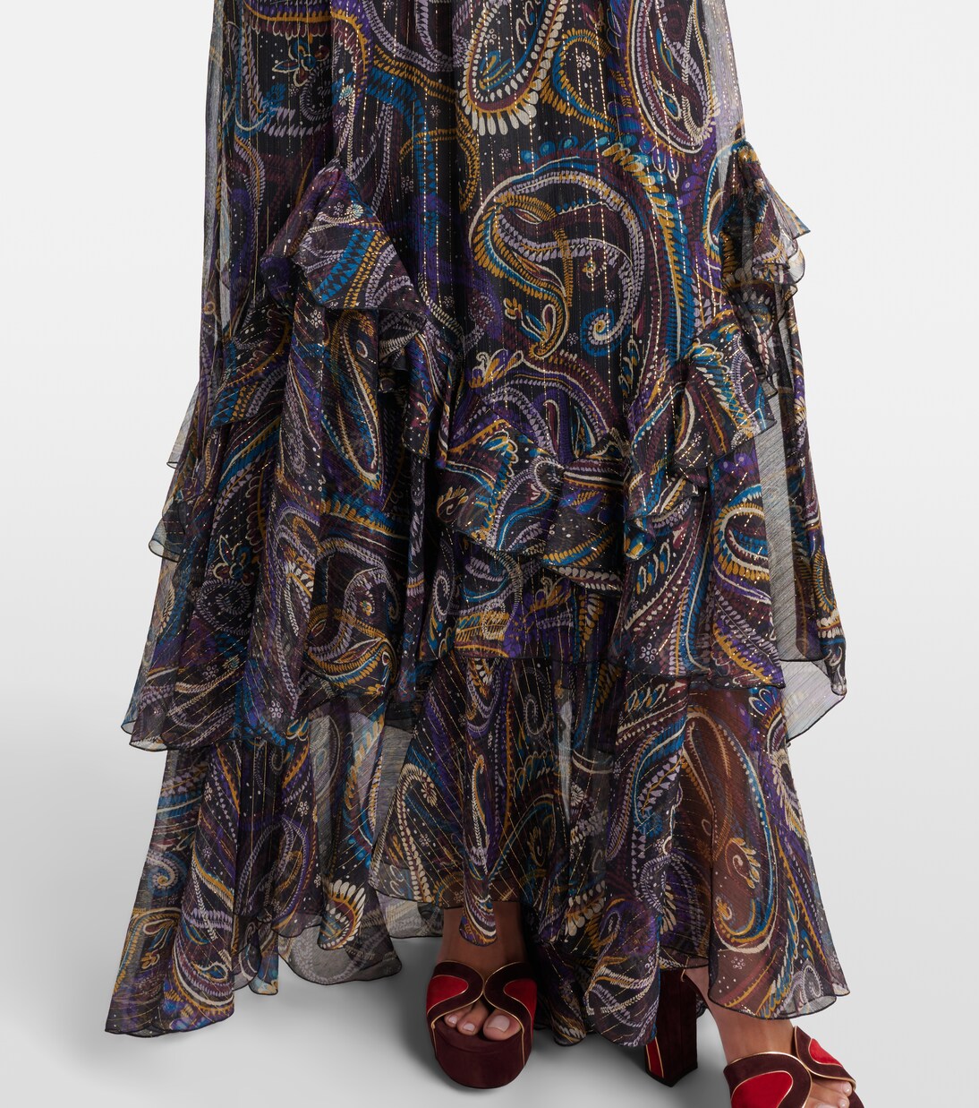 Falda larga en mezcla de seda | Etro