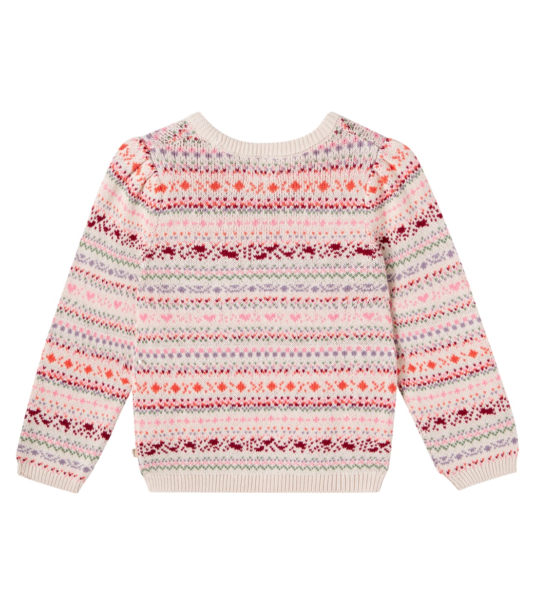 Olga jacquard cotton sweater | Wheat
