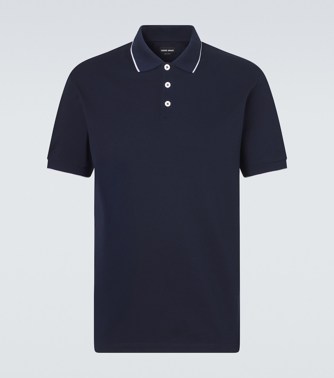Cotton piqué polo shirt | Giorgio Armani