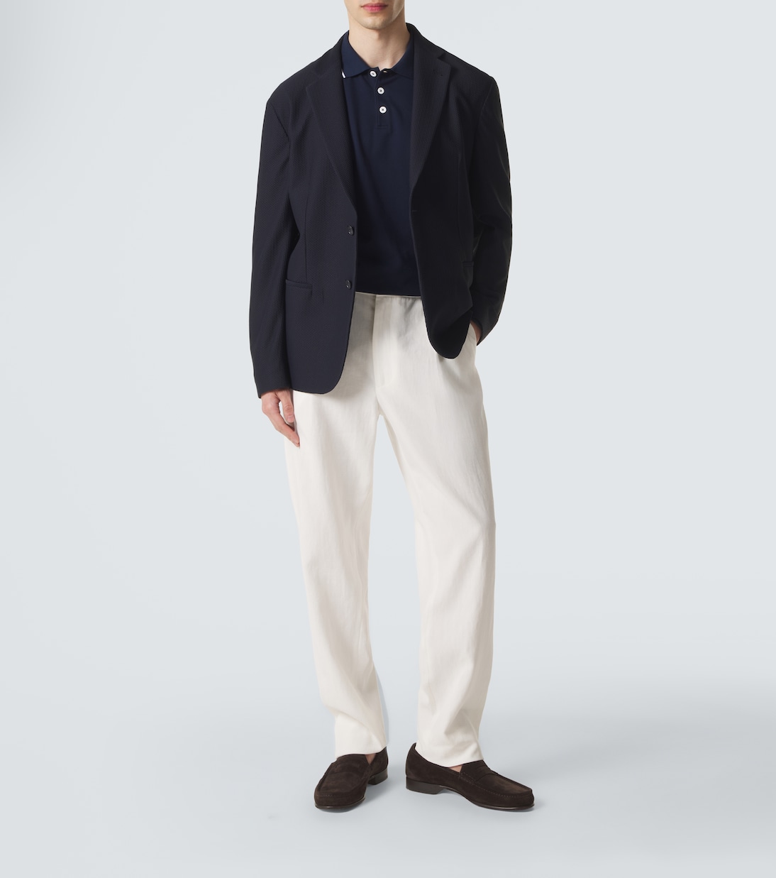 Cotton piqué polo shirt | Giorgio Armani