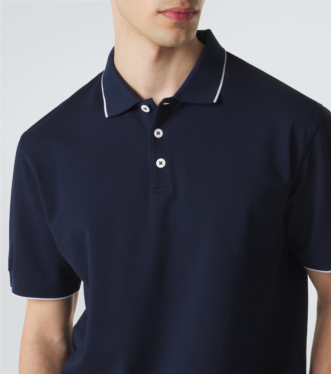 Cotton piqué polo shirt | Giorgio Armani
