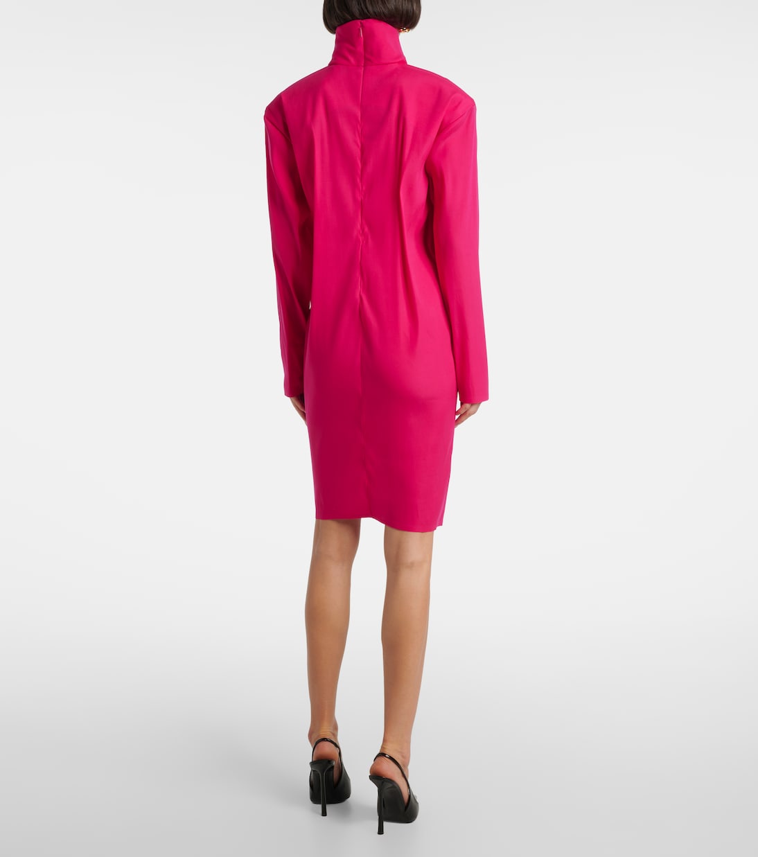 Silk-blend midi dress | Saint Laurent