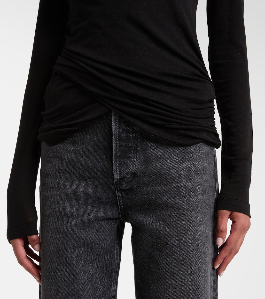 Eve draped T-shirt | Agolde
