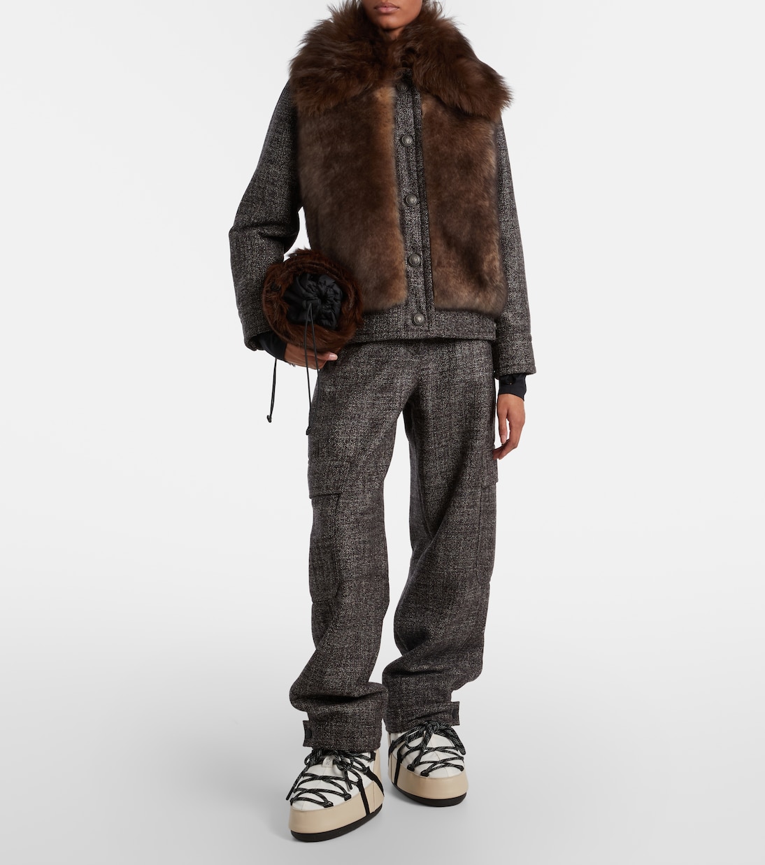 Shearling clutch | Moncler