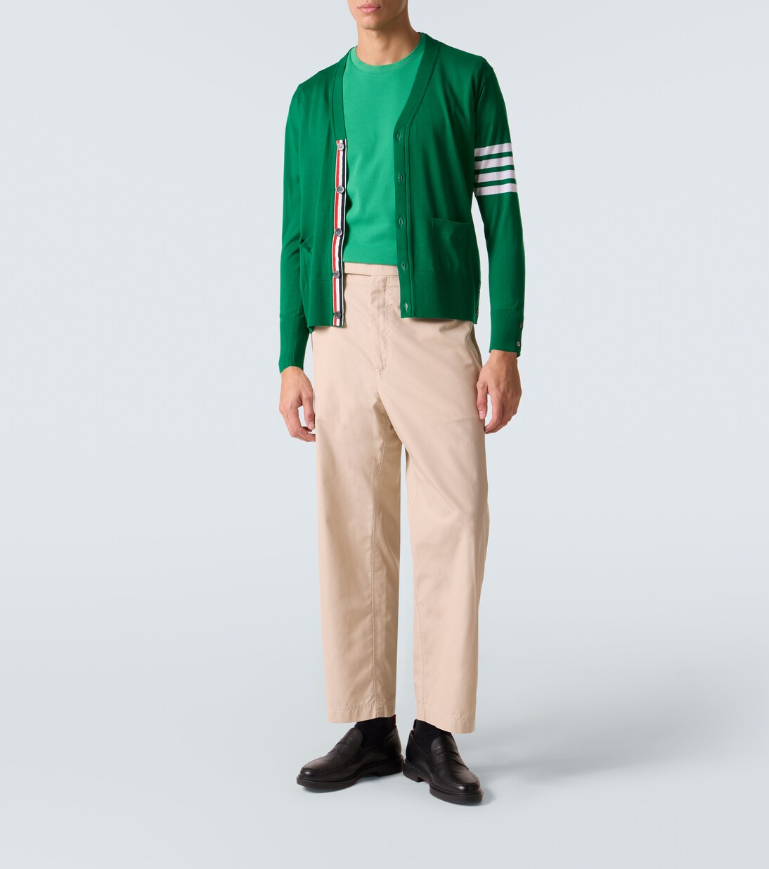 4-Bar cotton piqué T-shirt | Thom Browne