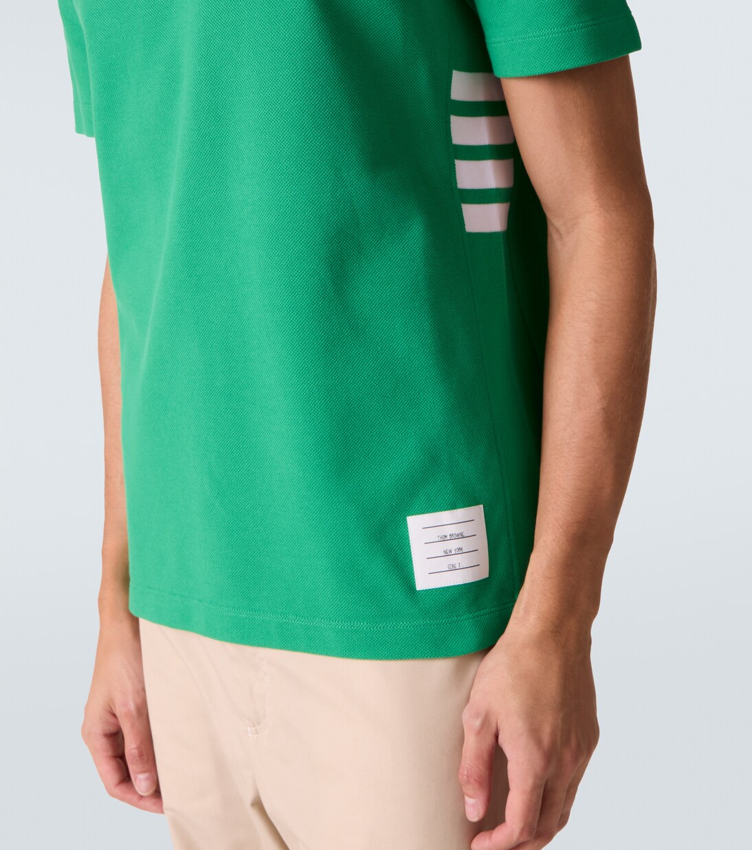 4-Bar cotton piqué T-shirt | Thom Browne