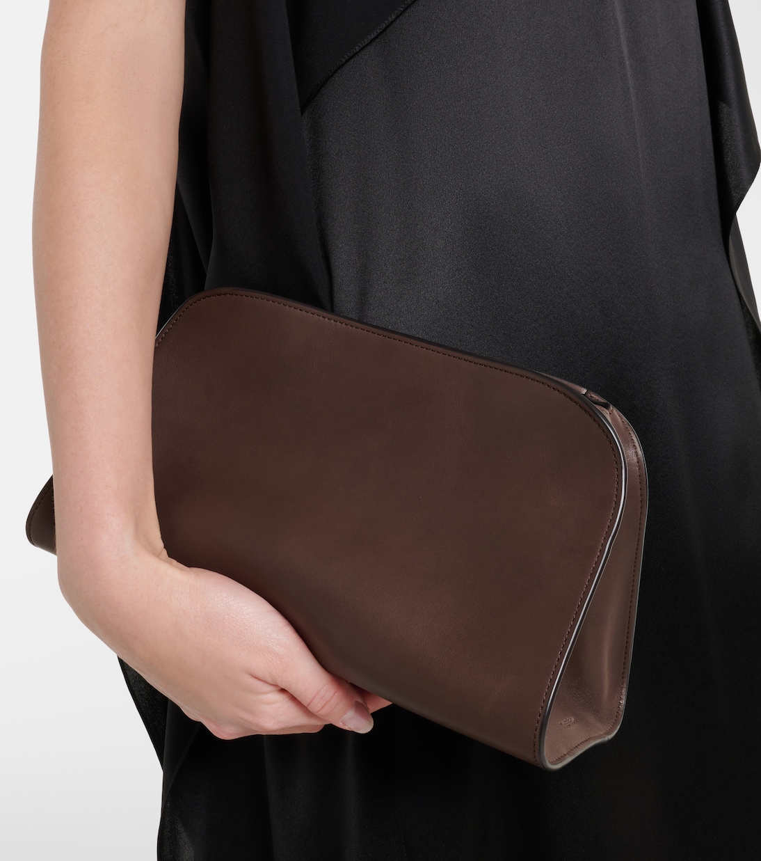Peggy Small leather clutch | The Row