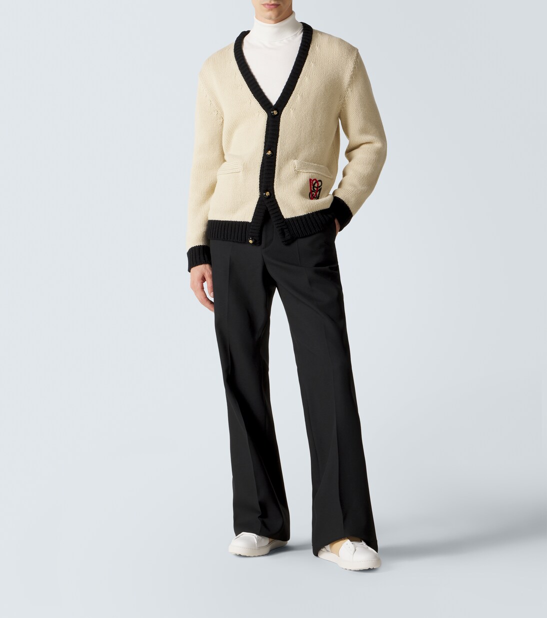 Open leather sneakers | Valentino Garavani