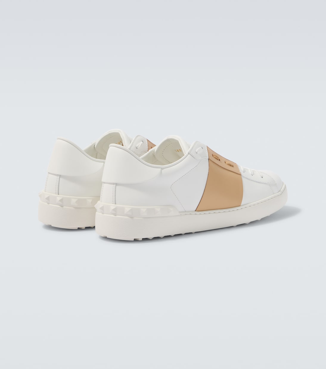 Open leather sneakers | Valentino Garavani