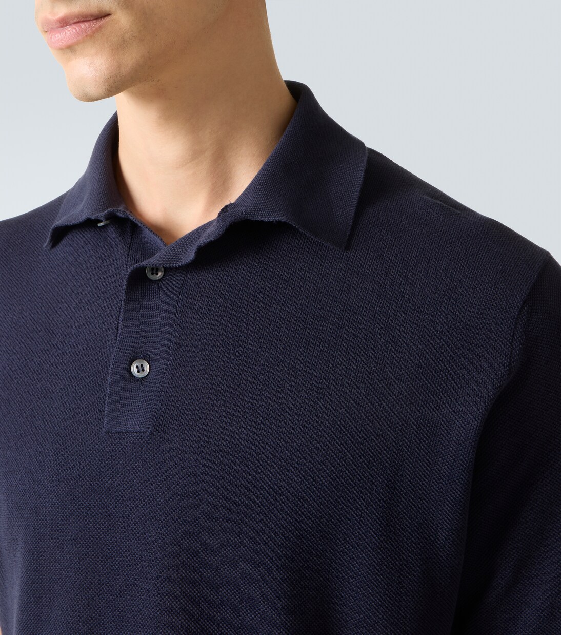 Polo de piqué de algodón | Lardini