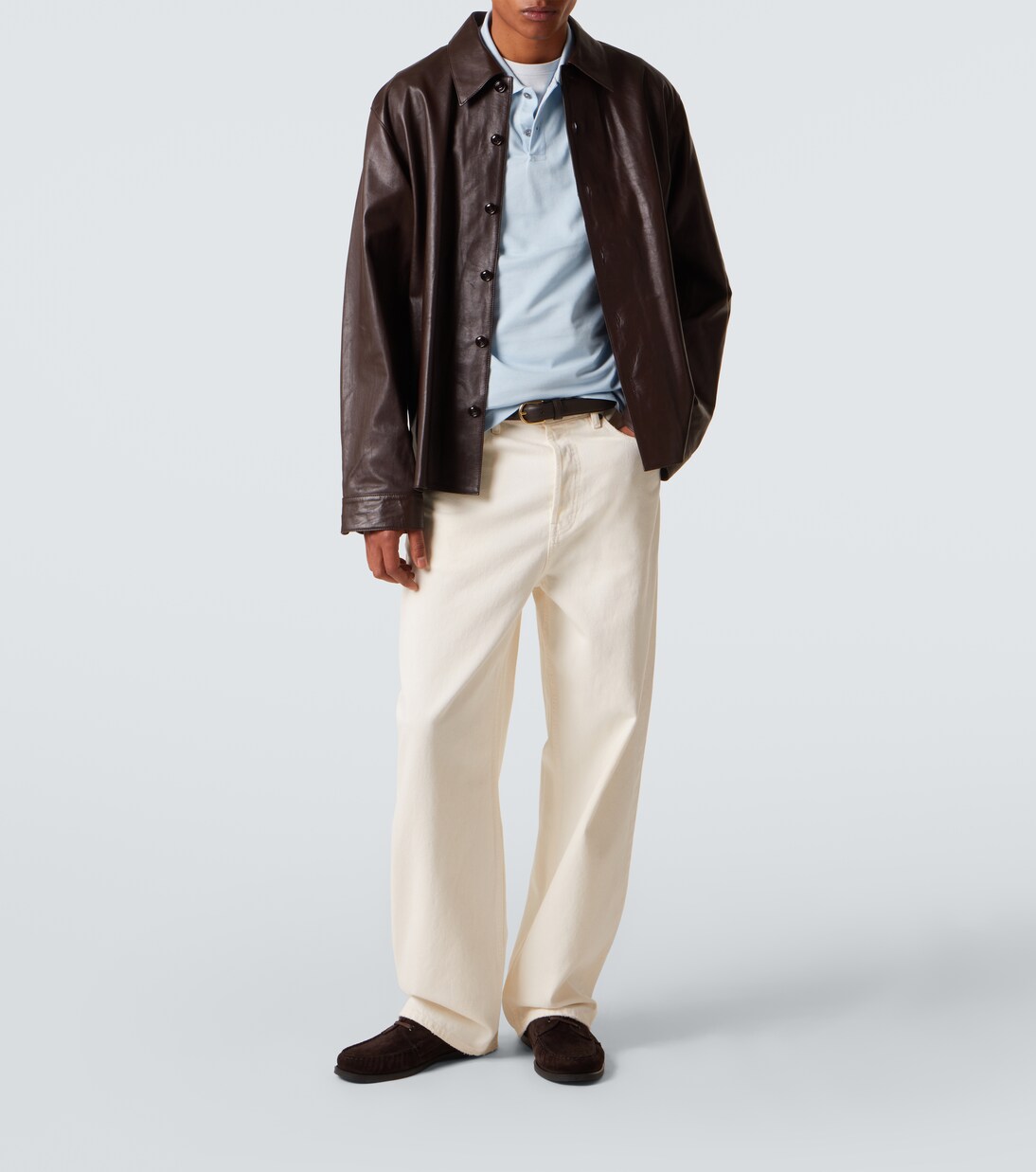 Riviera cotton mesh polo shirt | Sunspel