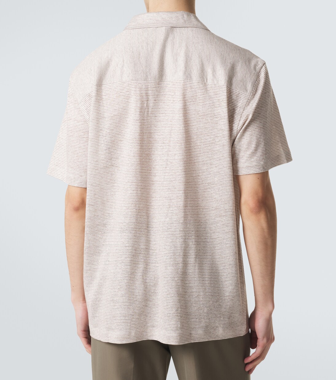 Striped linen and cotton shirt | Brioni