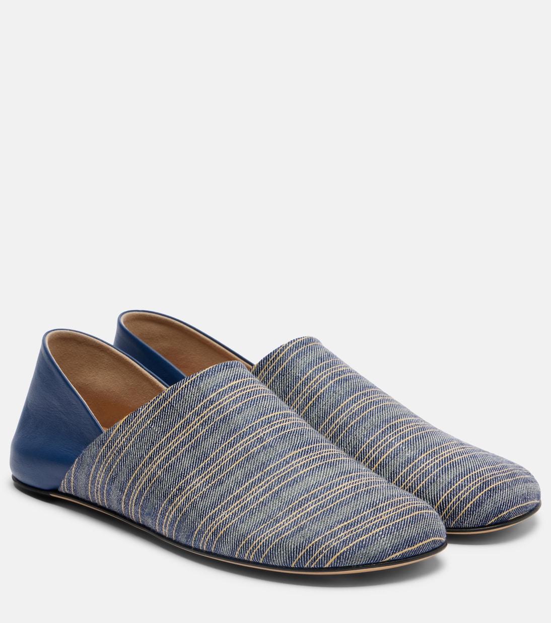 Zapatos slip-on con piel a rayas | JW Anderson