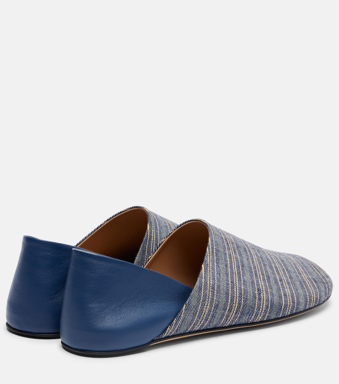 Zapatos slip-on con piel a rayas | JW Anderson