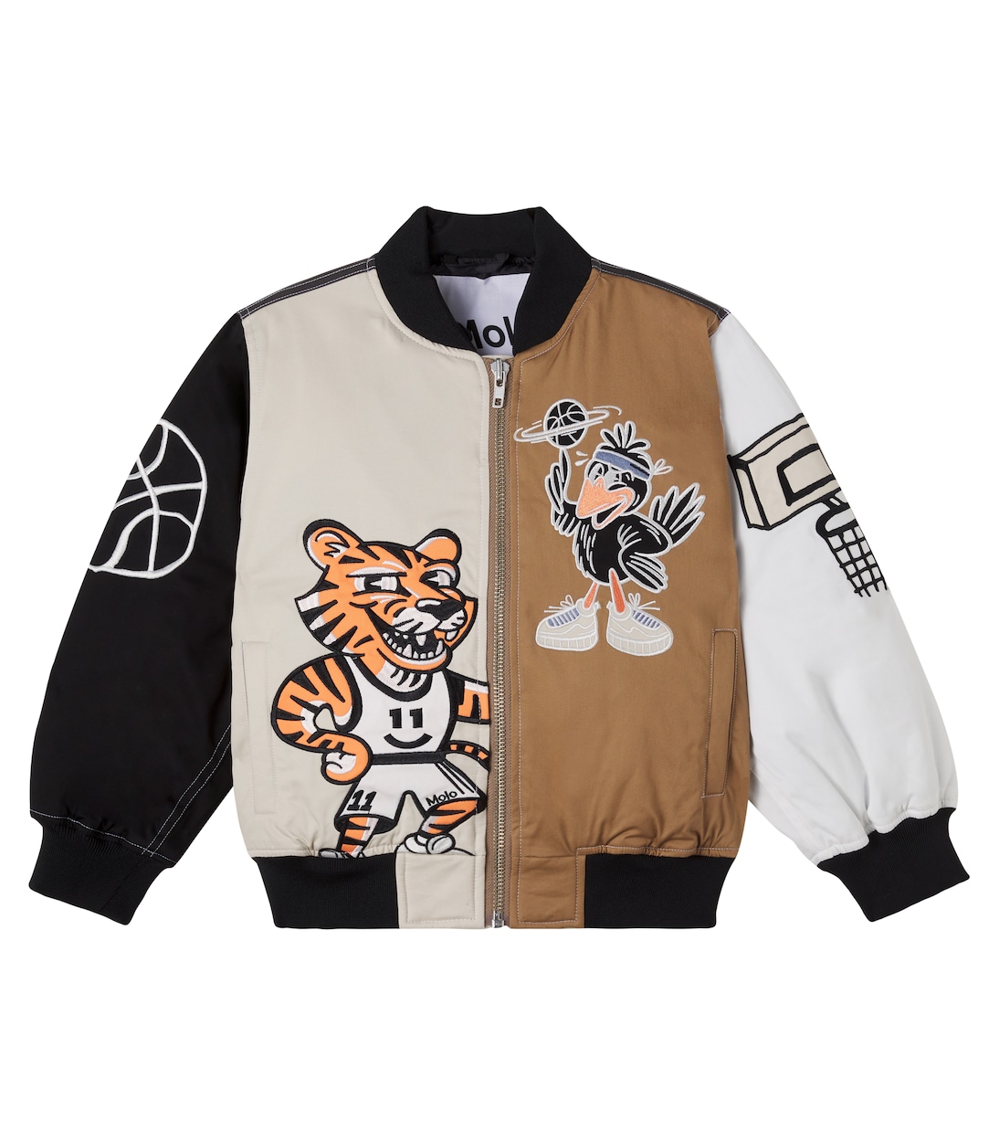 Embroidered cotton bomber jacket | Molo