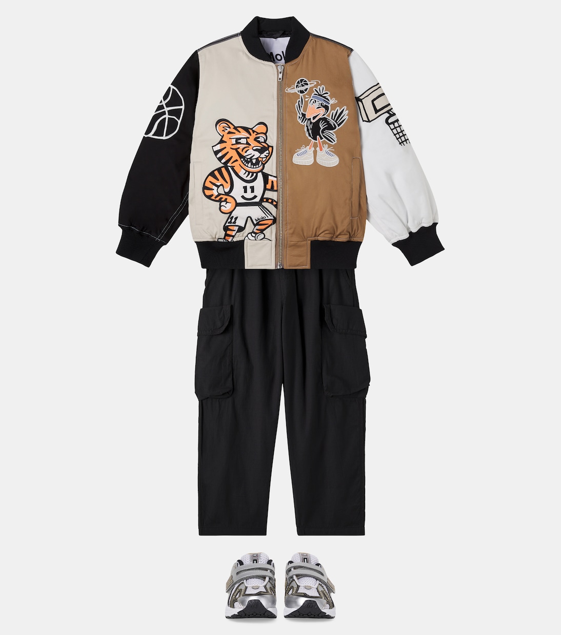 Embroidered cotton bomber jacket | Molo