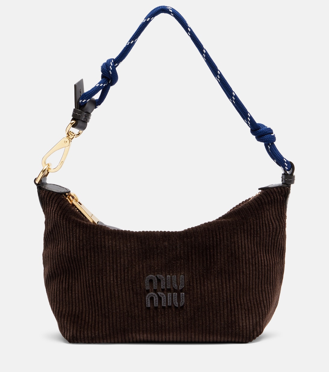 Bolso al hombro de pana de algodón | Miu Miu