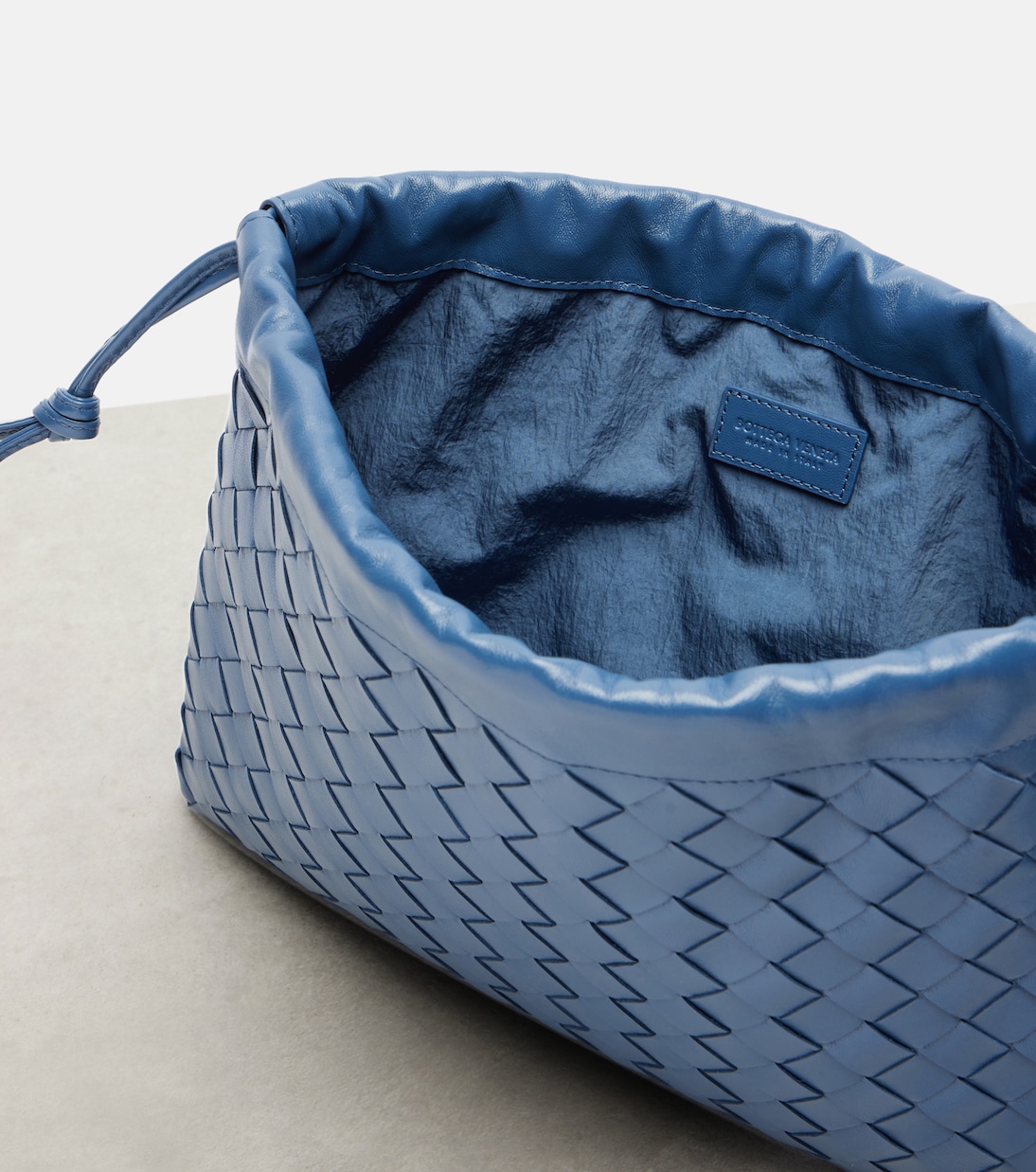 Dustbag Intrecciato Small leather pouch | Bottega Veneta