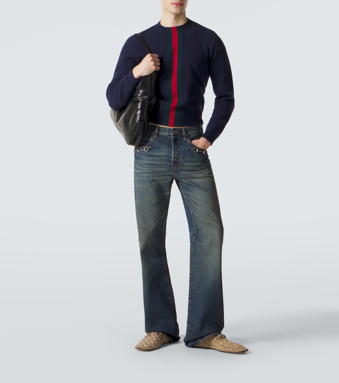 Web Stripe wool sweater | Gucci