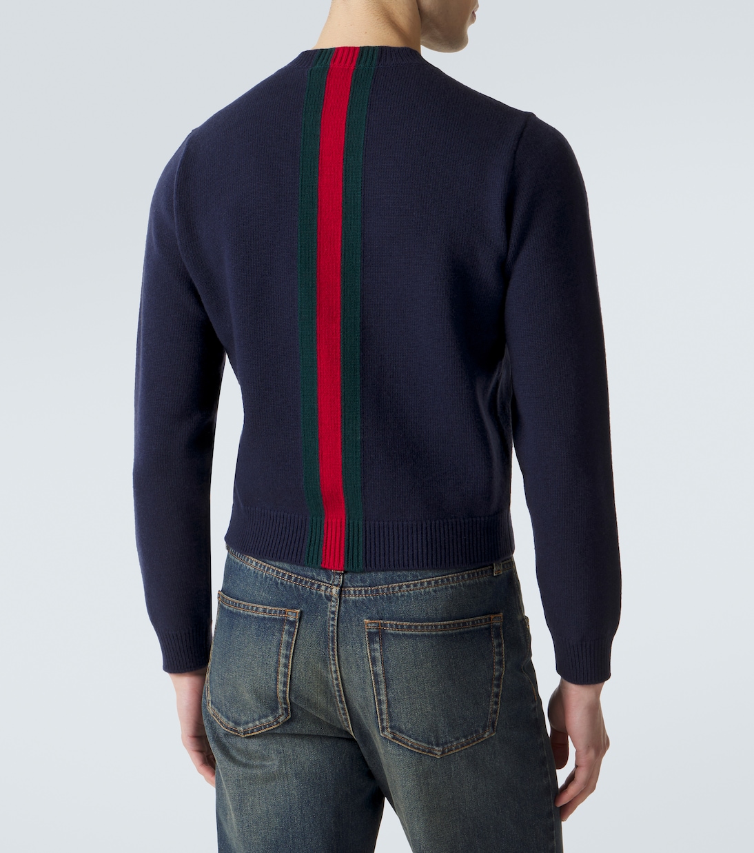 Web Stripe wool sweater | Gucci