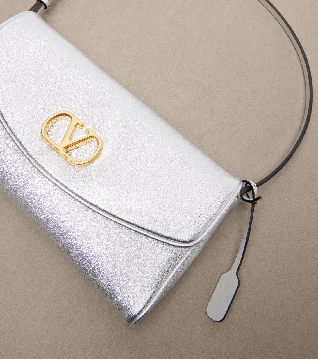 DeVain Small metallic leather shoulder bag | Valentino Garavani