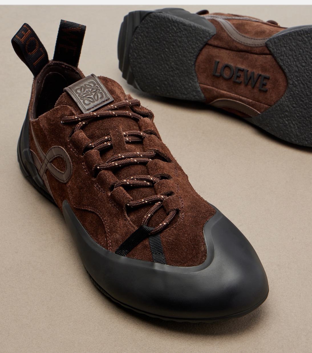 Grip Anagram suede sneakers | Loewe