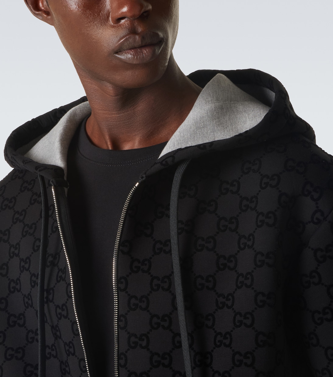 Kapuzenjacke GG aus Jersey | Gucci