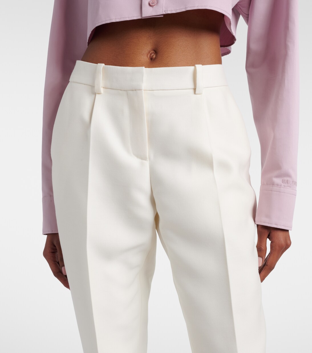 Wool and silk slim pants | Balenciaga