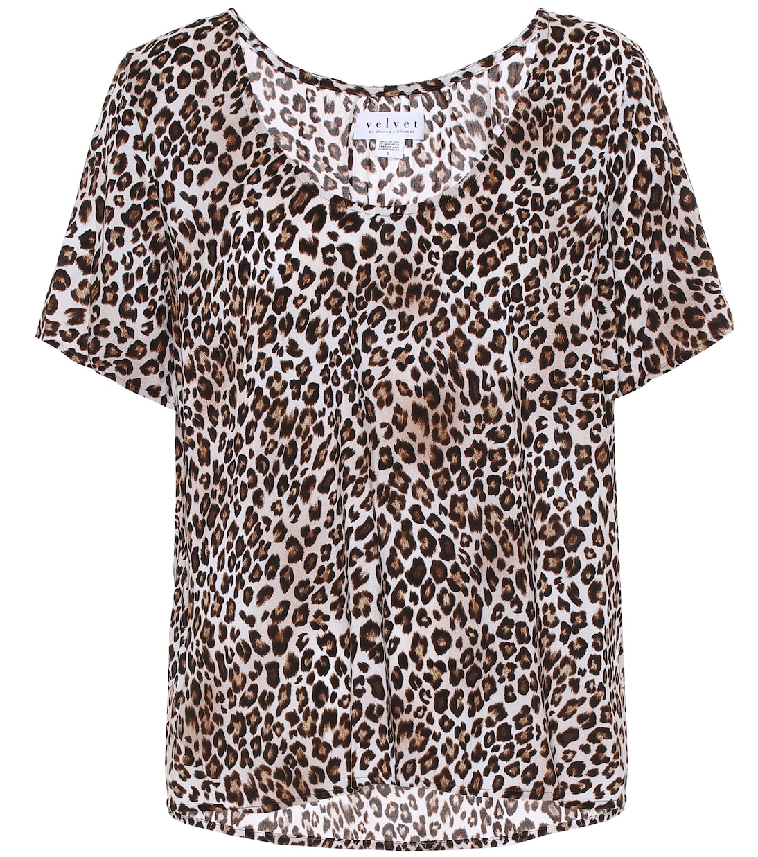 Caroline leopard-print blouse | Velvet