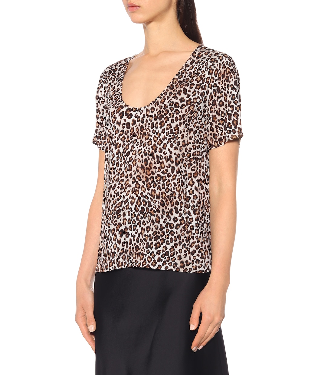 Caroline leopard-print blouse | Velvet