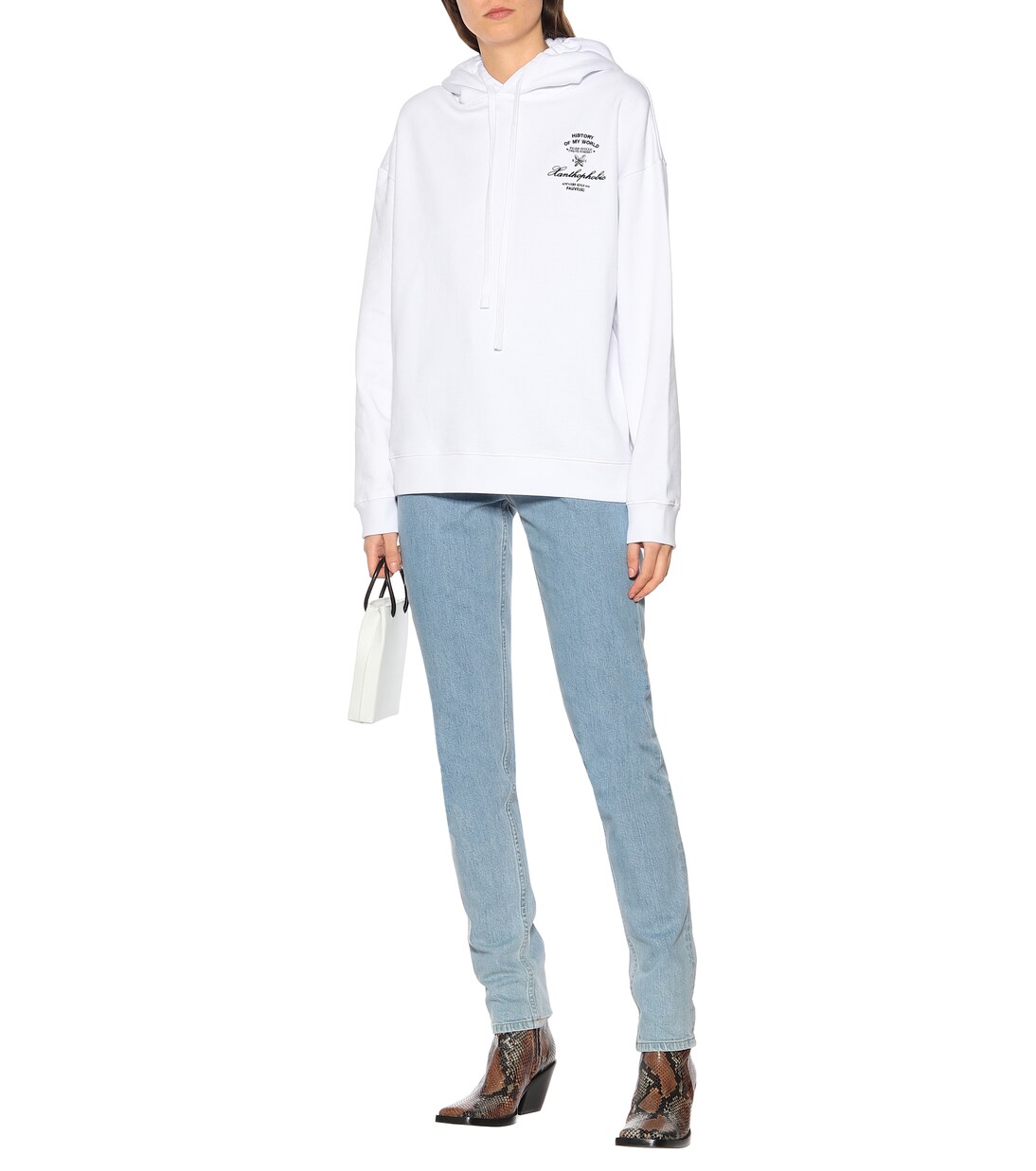 Felpa in cotone con cappuccio | Raf Simons