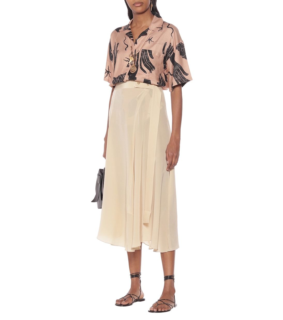 Silk midi skirt | Acne Studios