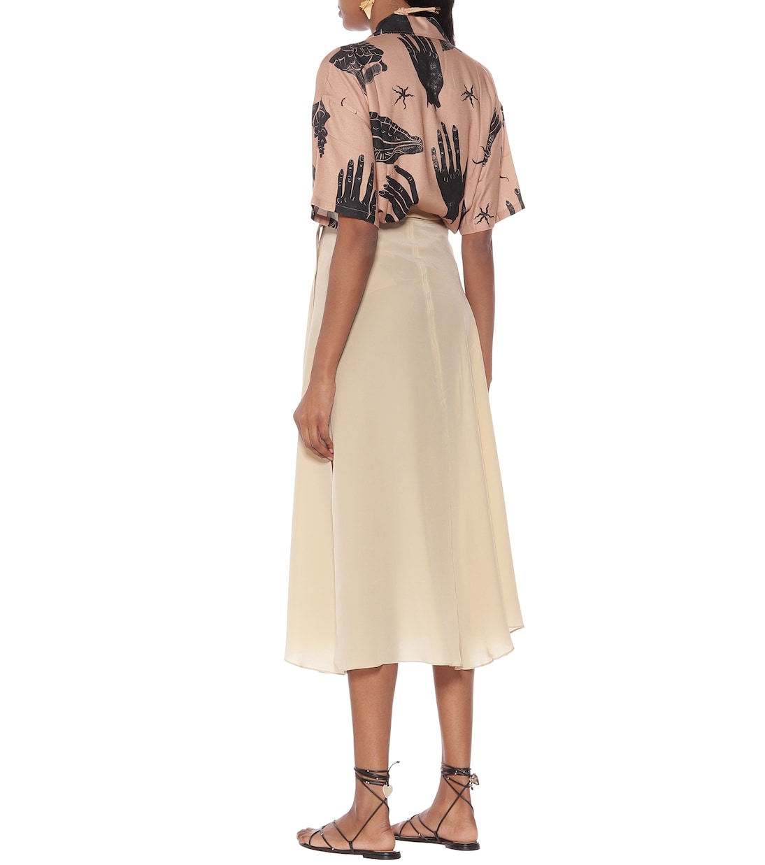Silk midi skirt | Acne Studios