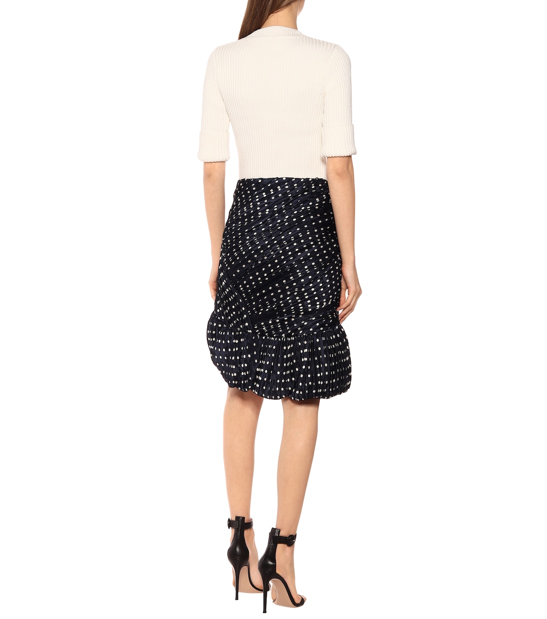 Gonna a pois in seta | Tory Burch