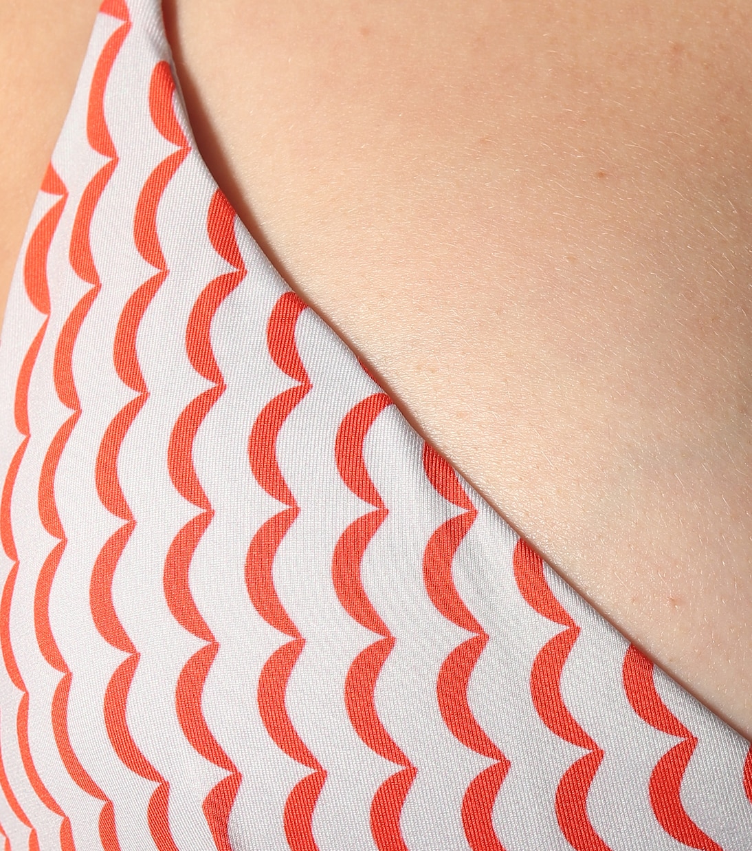 Genoa wave-print bikini top | Asceno