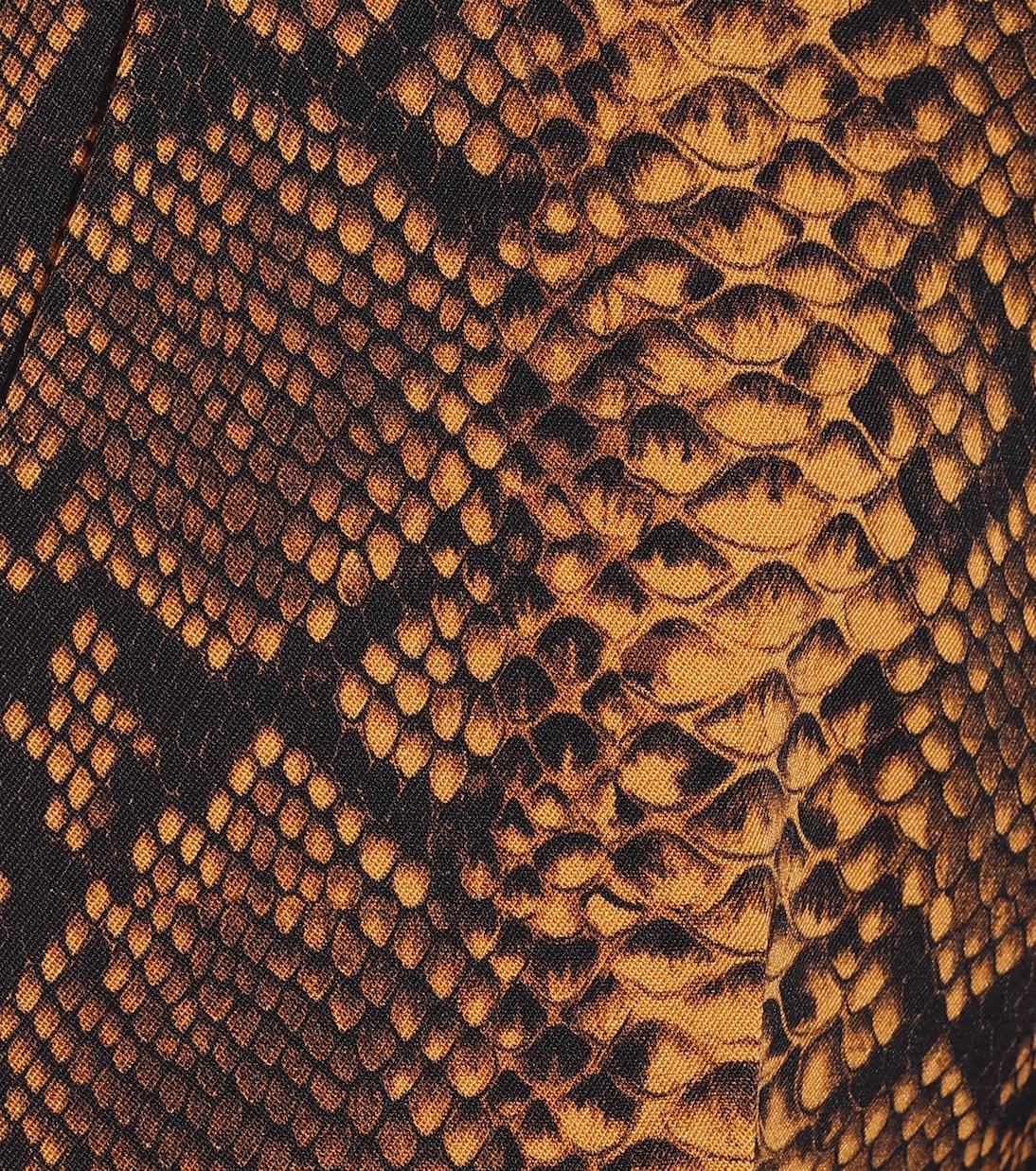 Snake-print high-rise wool pants | Dries Van Noten