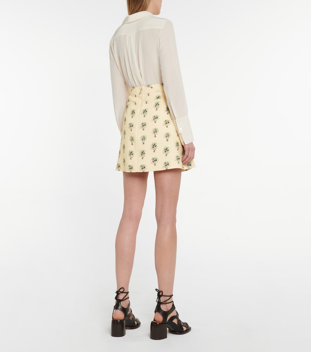 Minifalda de crepé floral | Chloé