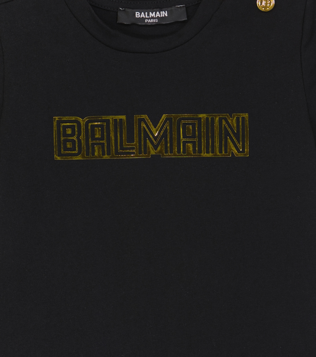 Baby Verziertes T-Shirt aus Baumwolle | Balmain Kids