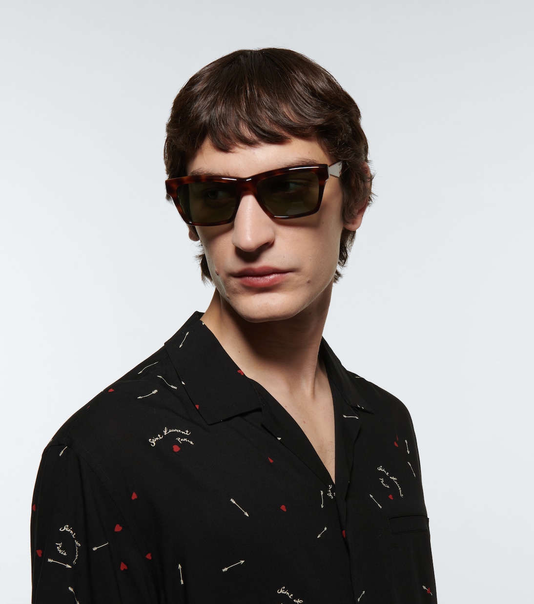Rectangular acetate sunglasses | Saint Laurent