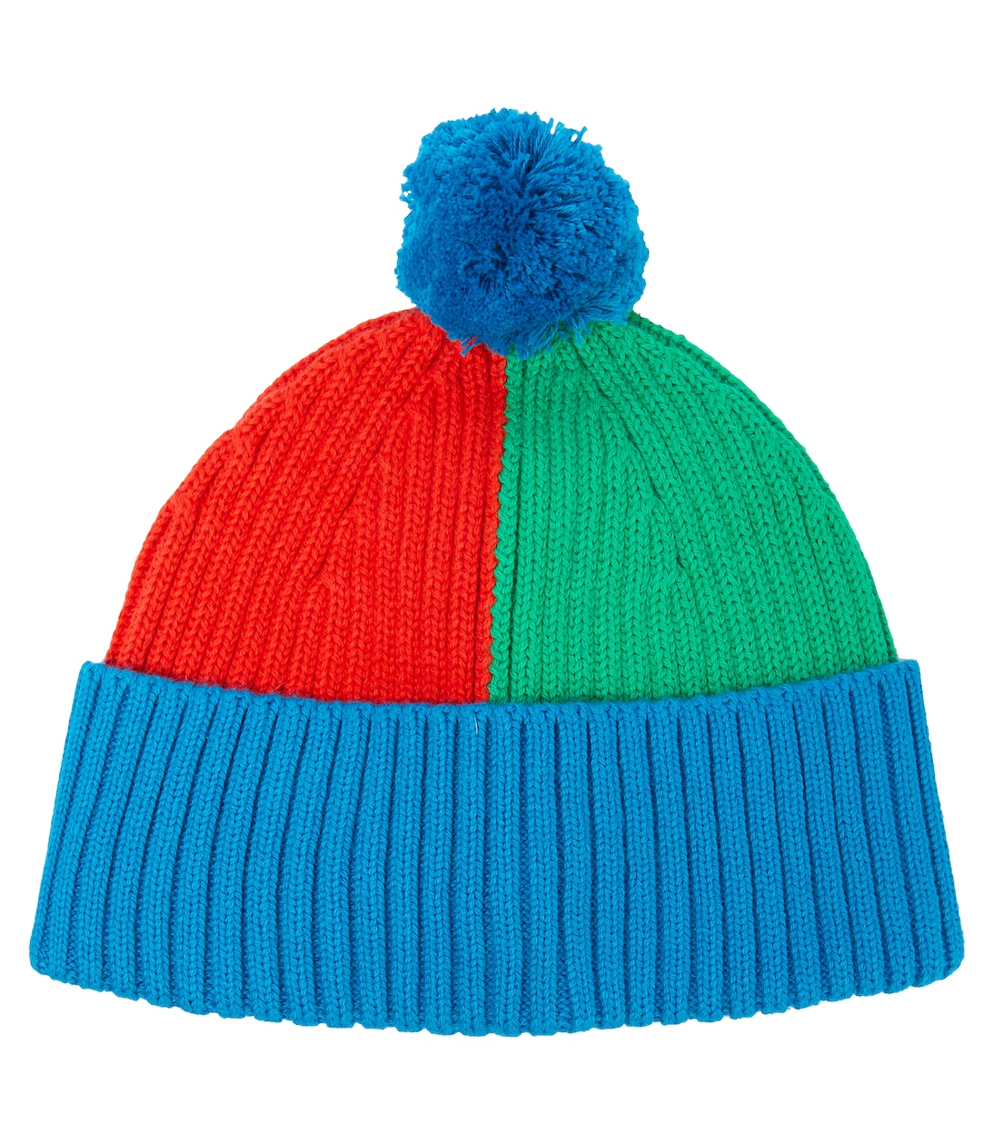 Colorblocked cotton and wool beanie | Stella McCartney Kids