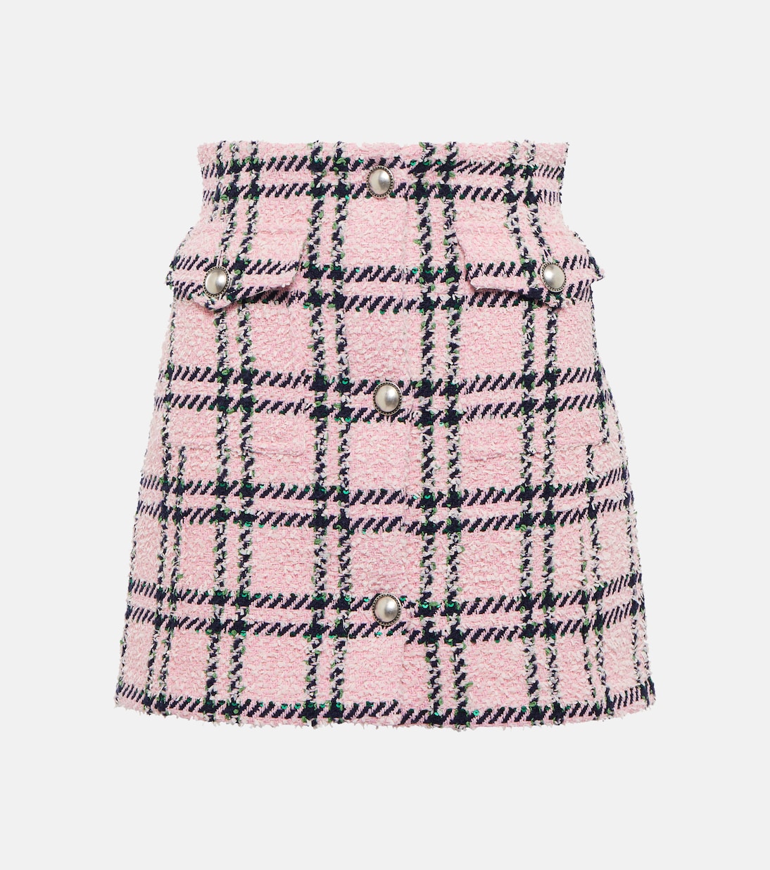 Verzierter Minirock aus Bouclé | Alessandra Rich
