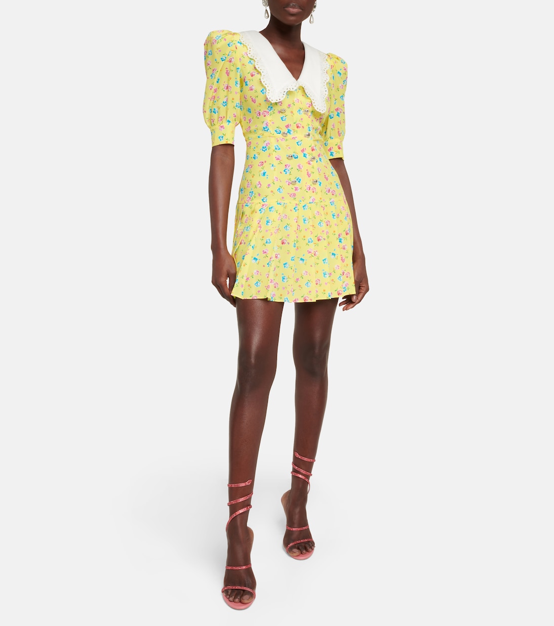 Floral silk minidress | Alessandra Rich