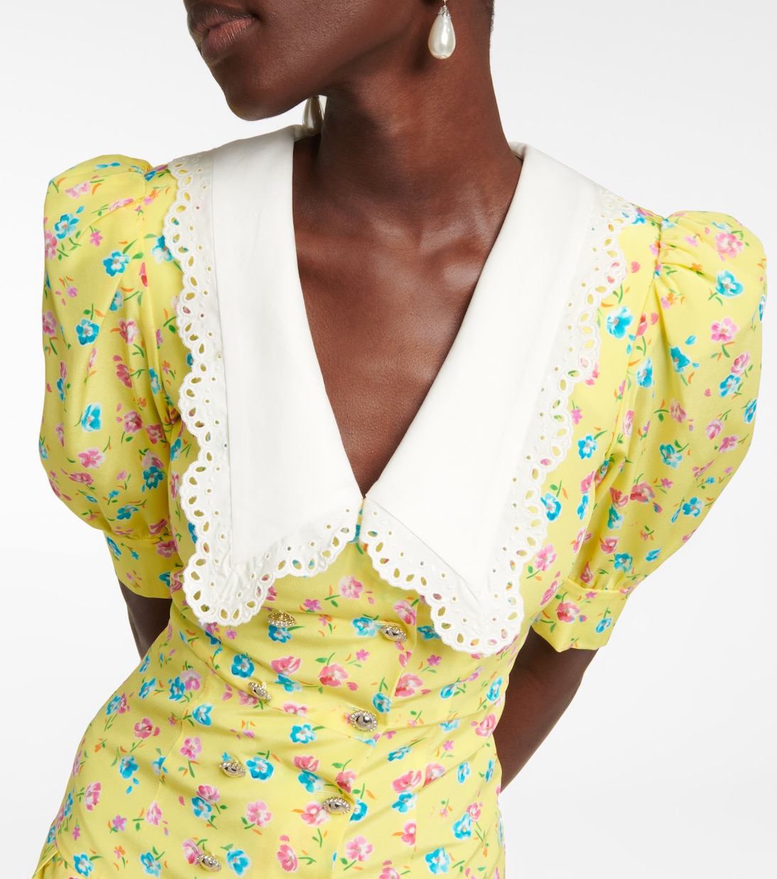 Floral silk minidress | Alessandra Rich