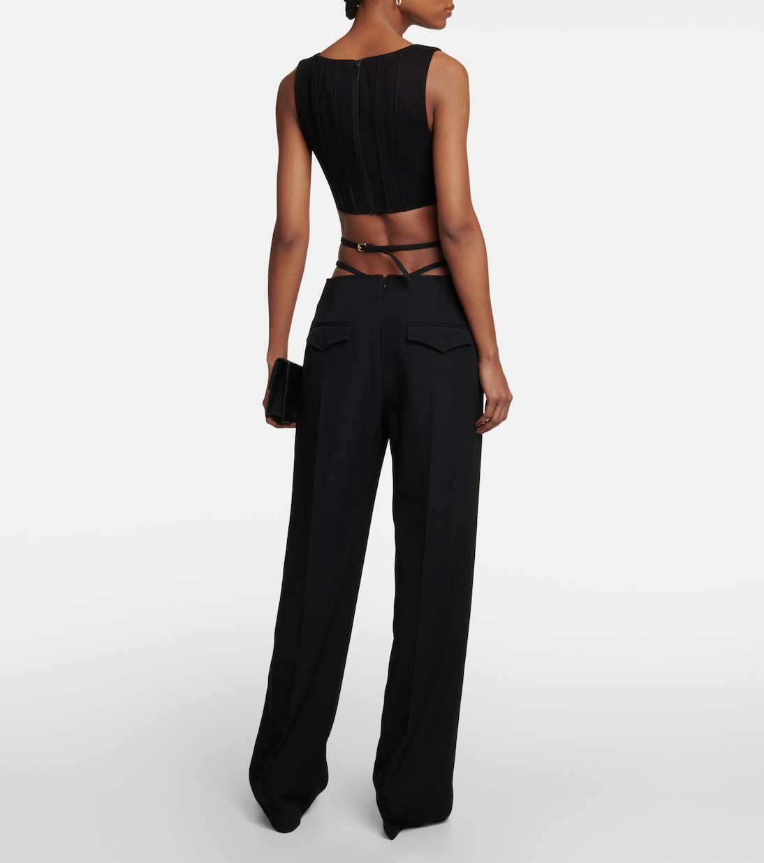Pantalon droit en laine mélangée | Dion Lee