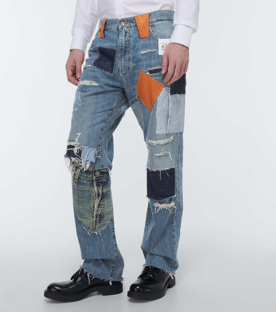 Jeans rectos de patchwork | Dolce&Gabbana