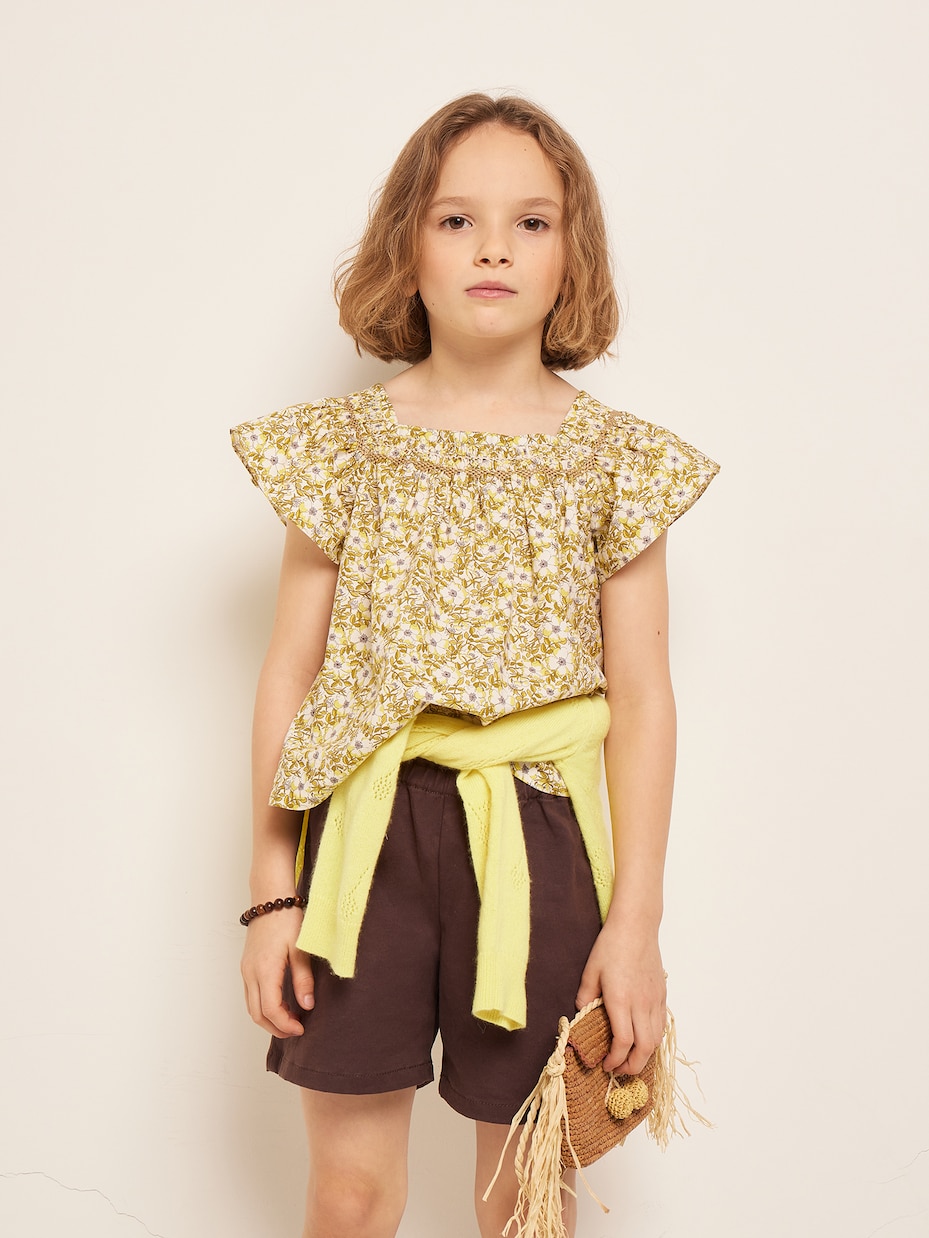 Blusa Carlie in cotone con stampa | Bonpoint