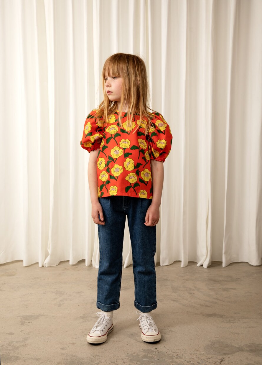 Blusa de algodón floral | Mini Rodini