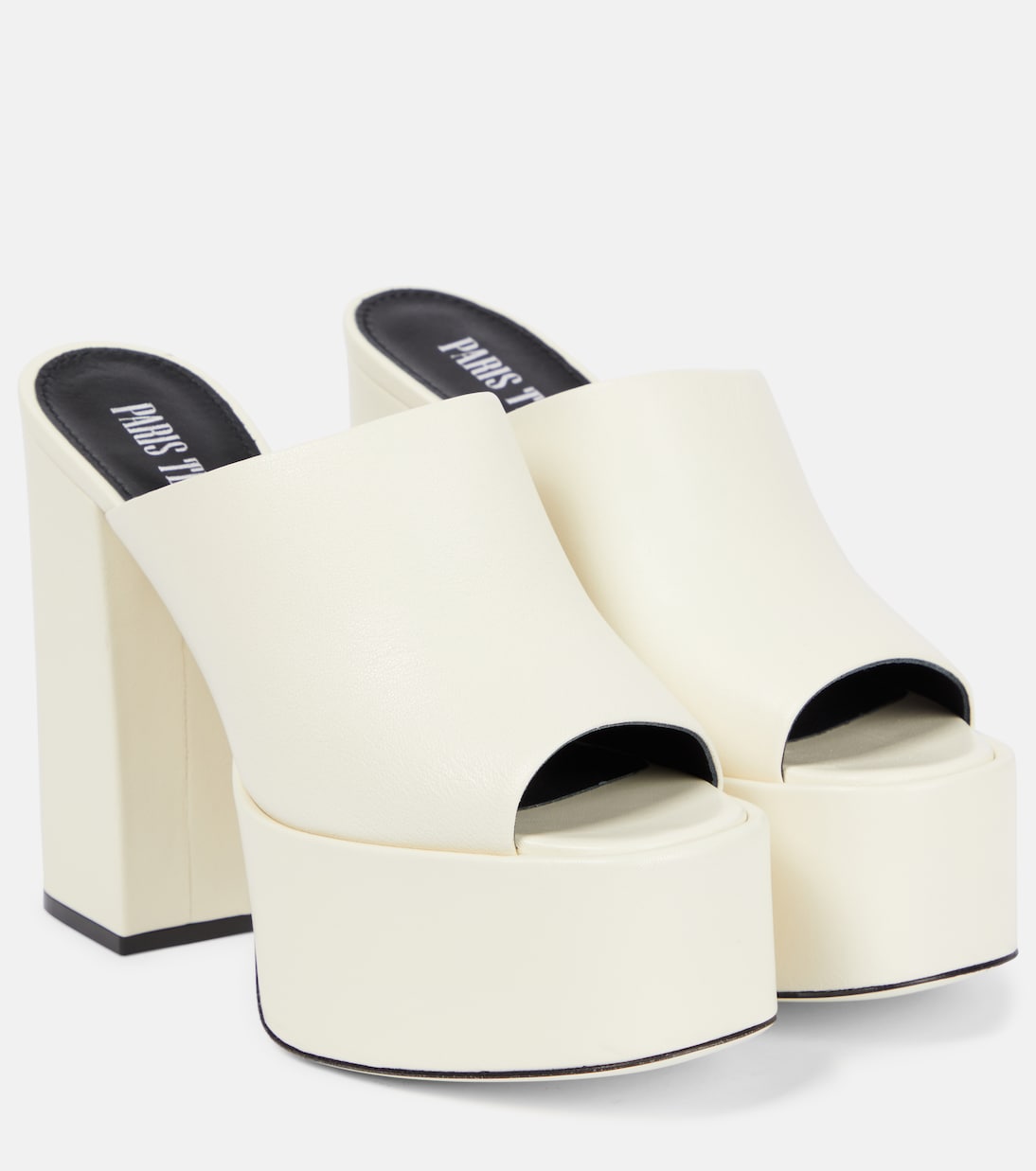 Sasha leather platform mules | Paris Texas