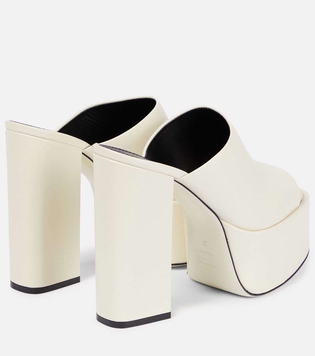 Sasha leather platform mules | Paris Texas